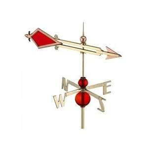   Directions Red Arrow Stained Glass Weathervanes Patio, Lawn & Garden