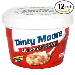 Dinty Moore Rice with Chicken, 7.5 Ounce Microwavable Cups (Pack of 12 