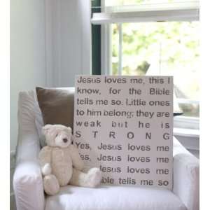  18x20 Jesus love me this I know sign