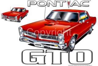 1965 Pontiac GTO Muscle Car Licensed T Shirt #9245  