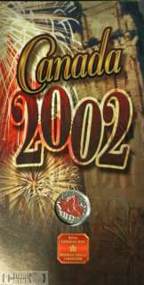 2002 Canada 25 Cents Spirit Coloured Canada Day  