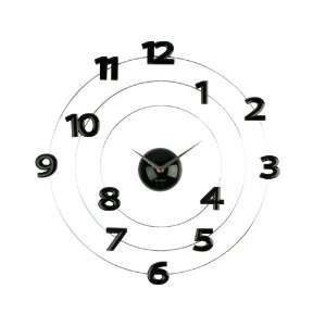   Present Time Karlsson Black Numbers Mobile Wall Clock