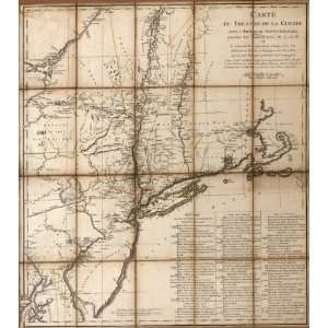  1779 map of Northeastern States, Revolution