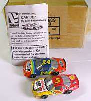 LIFE LIKE M Chassis Nascar Car Set #24 #5 Slot Car 9702  