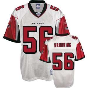 Keith Brooking Youth Jersey Reebok White Replica #56 Atlanta Falcons 