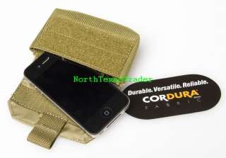 Tactical iPhone GPS Camera Belt Pouch in Coyote TAN  