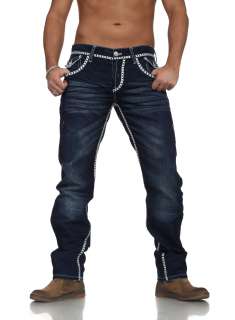  Baxx Herren Designer Jeans Hose Denim Vintage Trend Jeanshose  