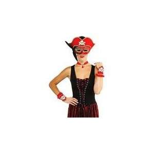  HALLOWEEN Costume PIRATE Mask & More Kit (4 Piece) Toys & Games