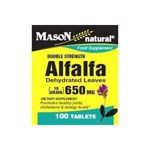 Mason Natural Alfalfa Dehydrated Leaves 650mg Tablets, Double Strength 