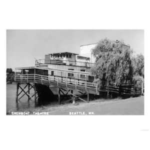     Exterior View of the Showboat Theatre Giclee Poster Print, 24x32