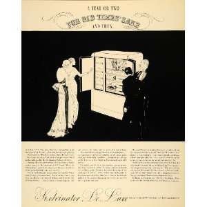 1936 Ad Kelvinator De Luxe Electric Refrigerator Home   Original Print 