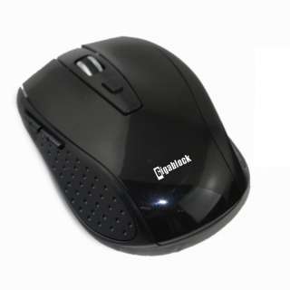 Wireless Optical Black Mouse w/ Ergonomic 6 Button, 800/1600 dpi for 