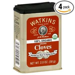 Watkins Ground Cloves Organic, 2 Ounce (Pack of 4)  