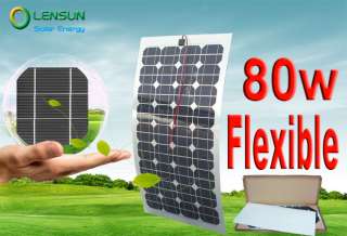 NEW 80W Semi Flexible Mono Solar Panel, 12V Charge,TUV  