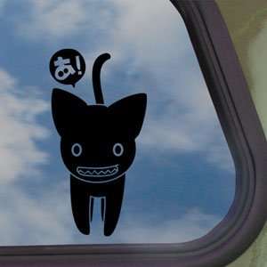  AZUMANGA DAIOH Black Decal CAT Car Truck Window Sticker 