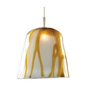 Alico FRPC5250 92 Gelido Pendant With Butterscotch Swirl Glass Shade 