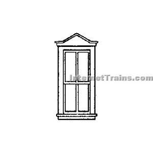  Grandt Line HO Scale Double Hung Windows 4 Pane w/Pointed 