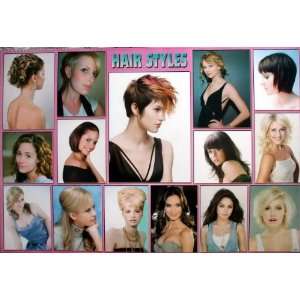 Hair Style Women Salon 2012 Wall Decoration Poster Size 35x23.5 Hair 