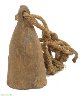 West Africa Bronze bell with iron clapper African Art  