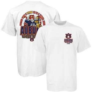 Auburn Tigers White Auburn vs. LSU Tigers Rivalry T shirt  