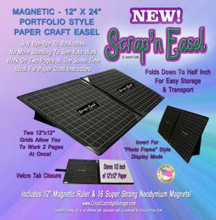 Scrap N Easel Magnetic scrapbooking double surface ergonomic FREE 