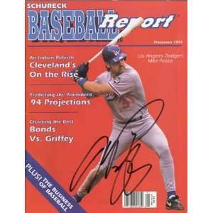   Piazza Autographed Baseball   Schureck Report 1994