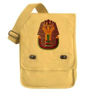   Messenger Field Bag Yellow Egyptian Pharaoh King Tut 