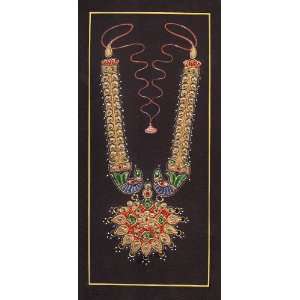   on Paper   Embossed Beads and with 24 Karat Gold
