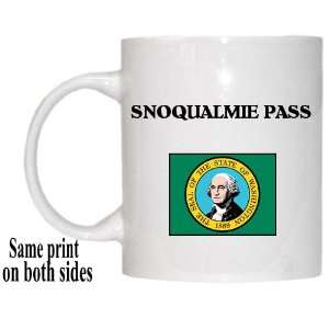  US State Flag   SNOQUALMIE PASS, Washington (WA) Mug 