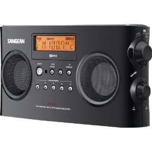 Sangean   PR D5 BK AM/FM Portable Radio with Digital Tuning and RDS 