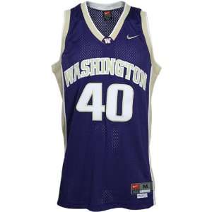  Nike Washington Huskies #40 Purple Tackle Twill Basketball 
