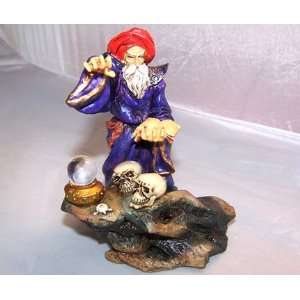  Wizard Casting Spell Figurine 