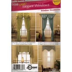   Sew Pattern ~ Elegant Window Treatments ~ Swag Valance Drapery Panels