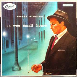 FRANK SINATRA in the wee small hours LP VG+ W 581 Vinyl 1955 1st Press 