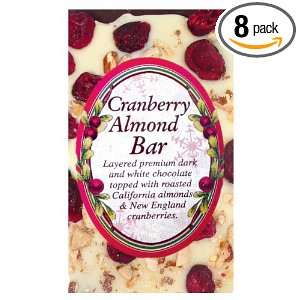 Traverse Bay Confections Cranberry Almond Bar, 3 Ounce (Pack of 8)