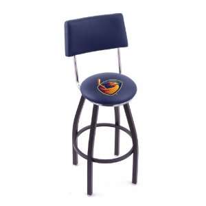 Atlanta Thrashers 30 Single ring swivel bar stool with Black, solid 