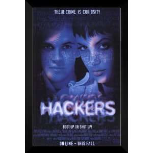  Hackers FRAMED 27x40 Movie Poster Angelina Jolie