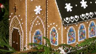 Victoria Sampler Gingerbread Church Needlework Pattern  