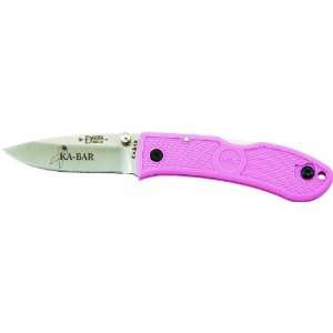  KA BAR Dozier Mini Folder Knife, Pink