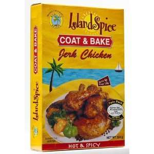 Island Spice Coat & Bake for Jerk Chicken   THREE 8oz Boxes