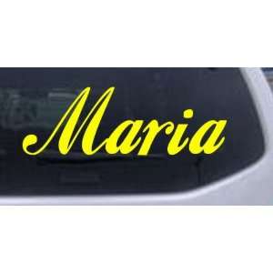  Maria Car Window Wall Laptop Decal Sticker    Yellow 28in 