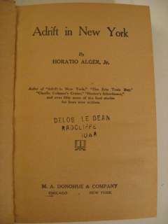1921 HORATIO ALGER, JR. SET OF 3 NOVELS FOR YOUNG BOYS  