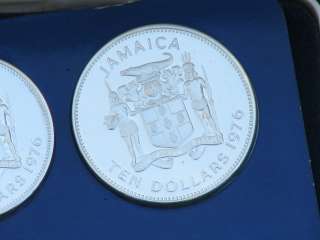 1976 Jamaica Proof Set 9 Coins  