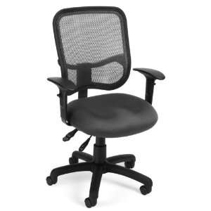  Modern Mesh Ergonomic Task Arm Chair   Gray Office 
