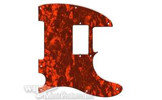 WD Pickguard For Humbucking Tele, 8 Holes   RED PEARL  