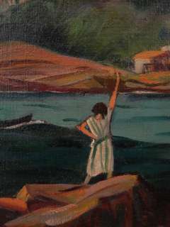 Helen Duncan American School Massachusetts Impressionist Seascape 