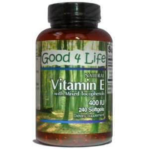  Vitamin E with Mixed Tocopherols 400 IU (240 softgels 