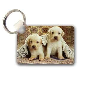 Yellow lab puppies Keychain Key Chain Great Unique Gift 
