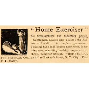   Exerciser Home Gym Biceps Flex   Original Print Ad