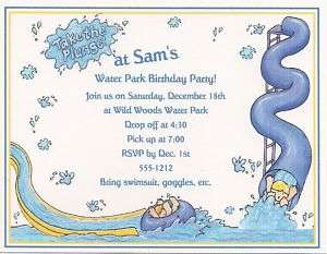 10 Water Park Birthday Party Invitations Personalized  